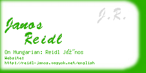 janos reidl business card